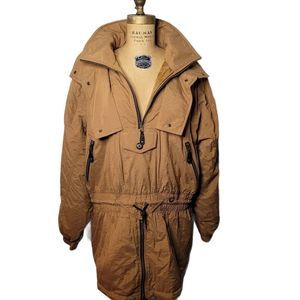 Helly Hanson Vintage 90s Brown Long Puffer Ski Jacket 14